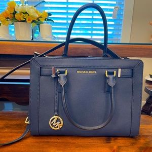 EUC Michael Kors Navy Blue Tote